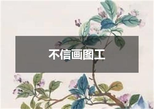 不信画图工