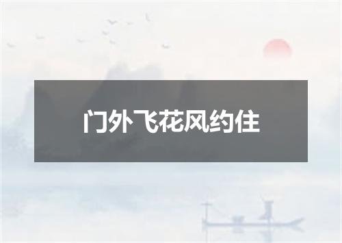 门外飞花风约住