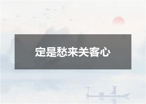 定是愁来关客心