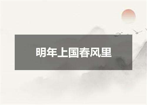 明年上国春风里