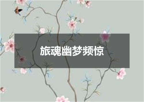 旅魂幽梦频惊
