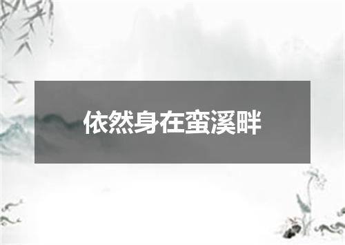 依然身在蛮溪畔