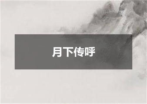 月下传呼