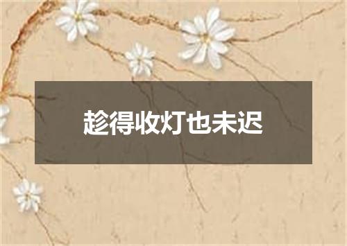 趁得收灯也未迟