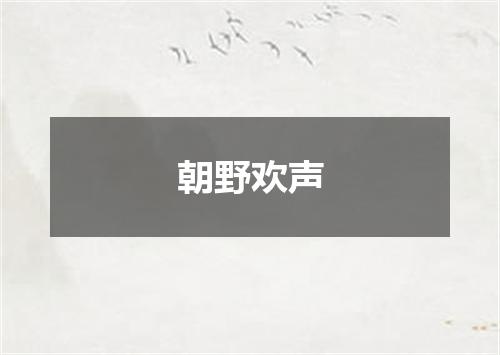 朝野欢声