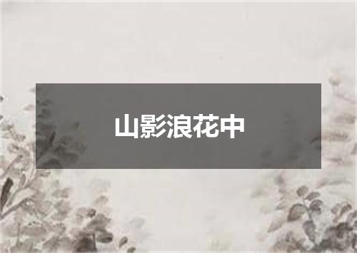 山影浪花中