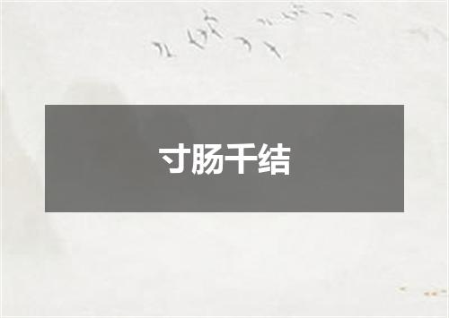 寸肠千结
