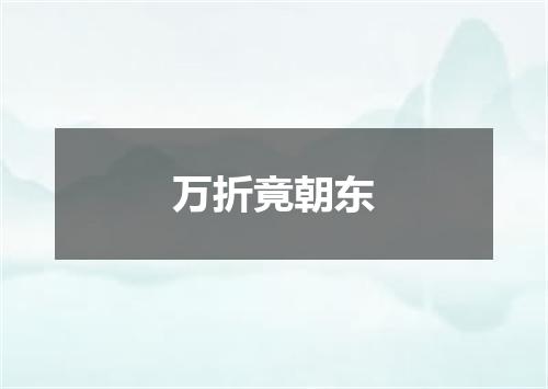 万折竟朝东