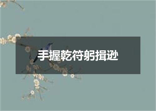 手握乾符躬揖逊