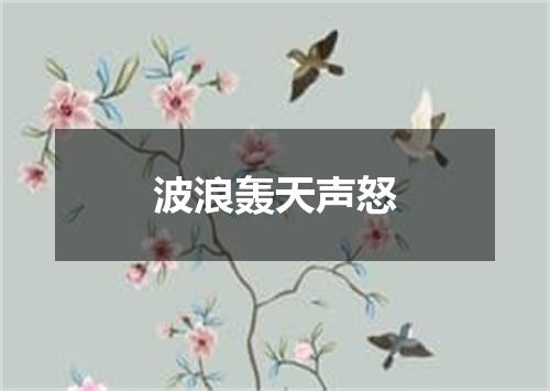 波浪轰天声怒
