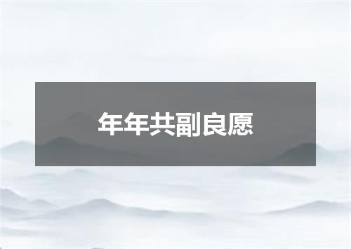 年年共副良愿