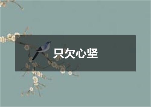只欠心坚