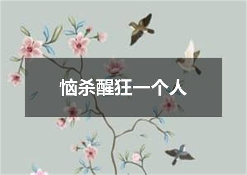恼杀醒狂一个人