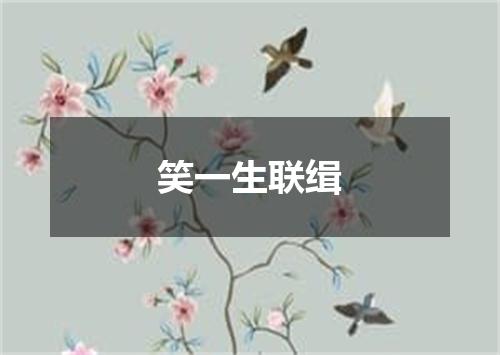 笑一生联缉