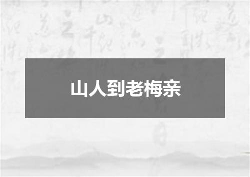 山人到老梅亲