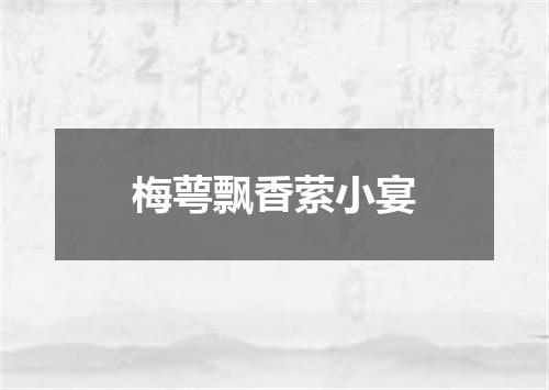梅萼飘香萦小宴