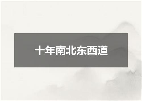 十年南北东西道