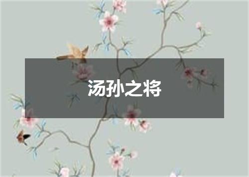 汤孙之将