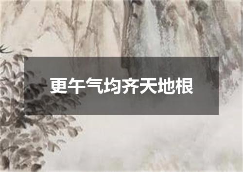 更午气均齐天地根