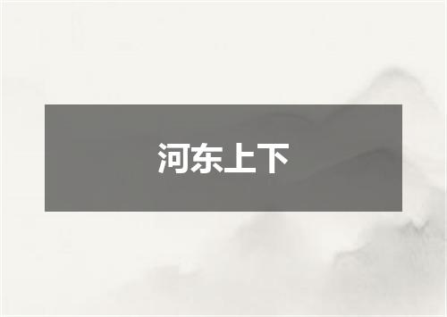 河东上下
