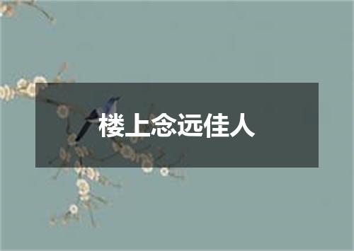 楼上念远佳人