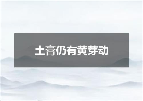 土膏仍有黄芽动