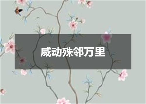 威动殊邻万里