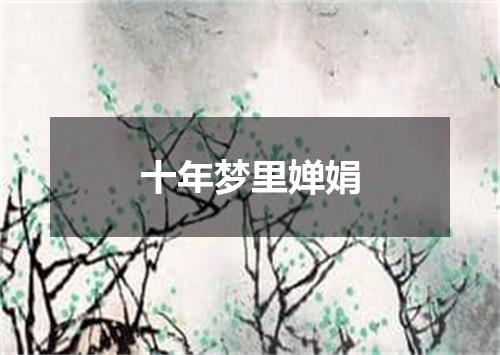 十年梦里婵娟