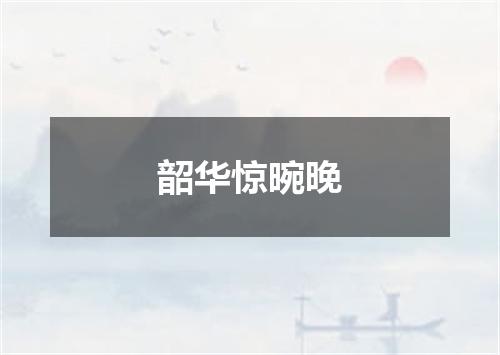 韶华惊晼晚