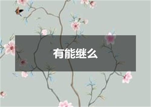有能继么