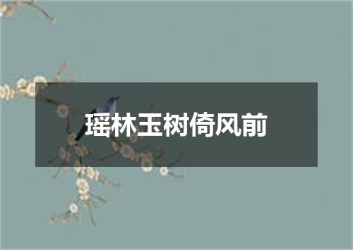瑶林玉树倚风前
