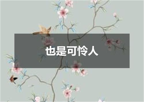 也是可怜人