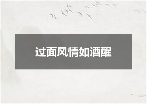 过面风情如酒醒