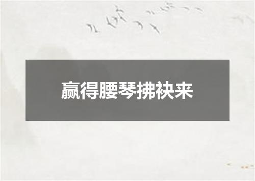 赢得腰琴拂袂来