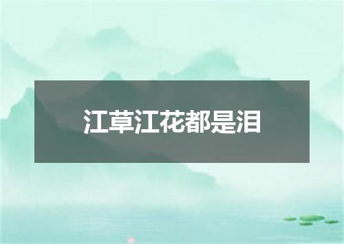 江草江花都是泪