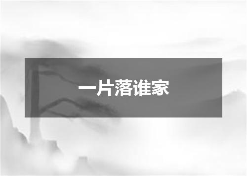 一片落谁家