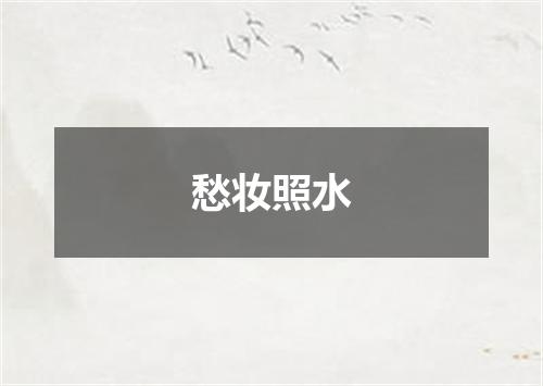 愁妆照水