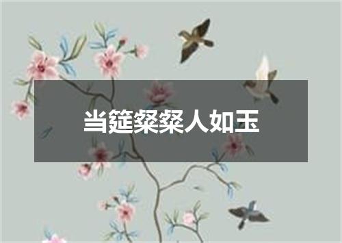 当筵粲粲人如玉