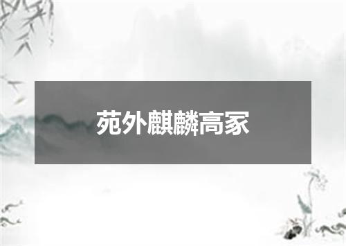苑外麒麟高冢