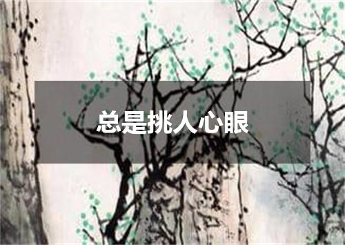 总是挑人心眼