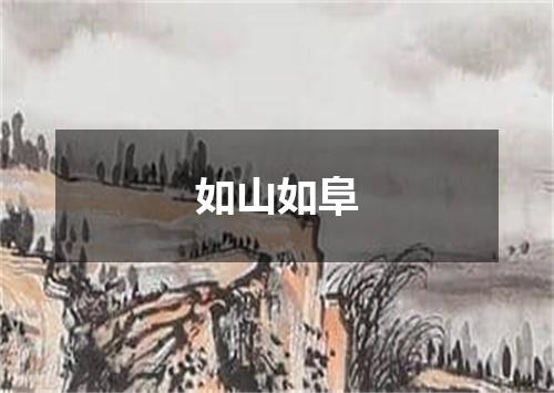 如山如阜
