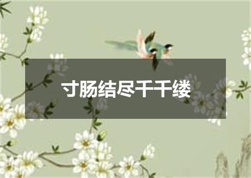 寸肠结尽千千缕