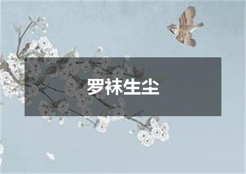 罗袜生尘