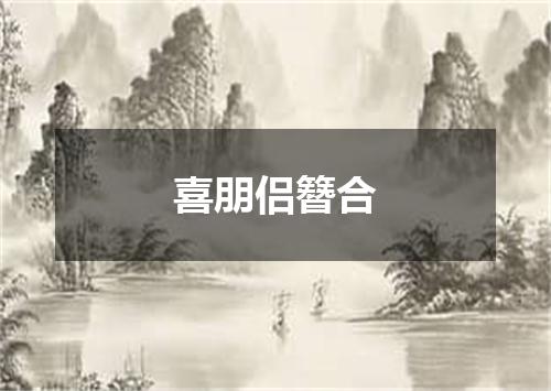 喜朋侣簪合
