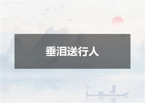 垂泪送行人