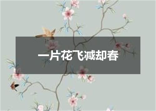 一片花飞减却春
