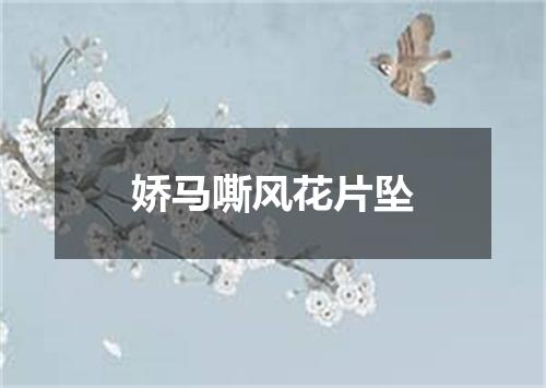 娇马嘶风花片坠