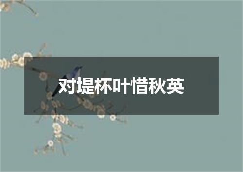 对堤杯叶惜秋英