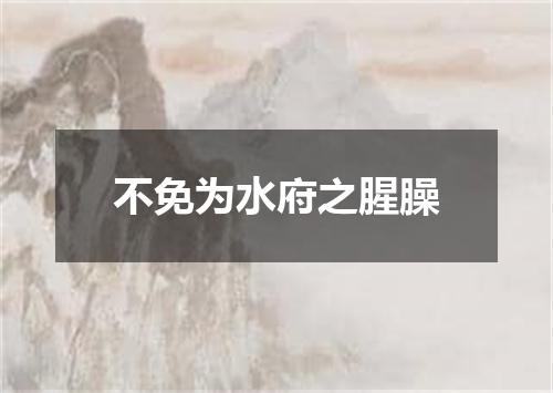 不免为水府之腥臊