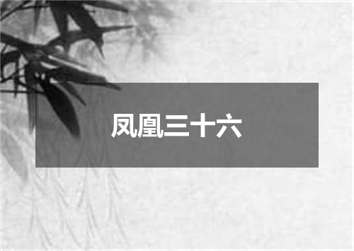 凤凰三十六